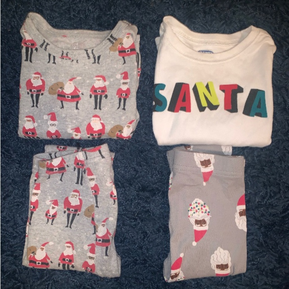 Old Navy & GAP toddler boy Santa Pajama bundle